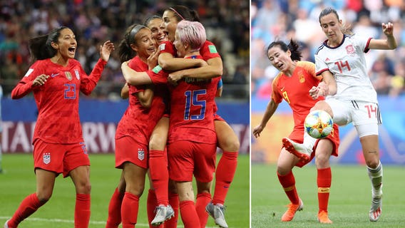 US Women's National Team set to go up against Spain in knockout round of Women's World Cup