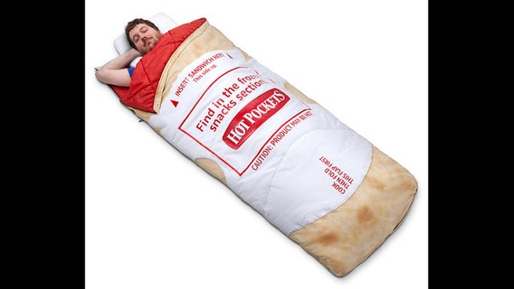 ThinkGeek selling warm and toasty Hot Pocket sleeping bags