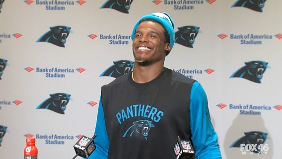 Cam Newton: It's funny to hear a 'female talk about routes'