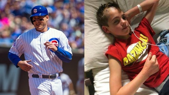 Cubs' Rizzo reaches out to boy who was attacked at school