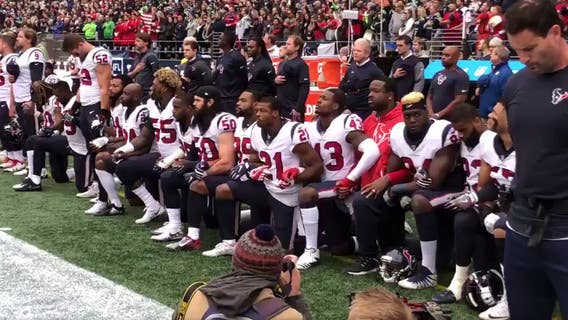 Texans lose to Seahawks 41-38; several players kneel for anthem