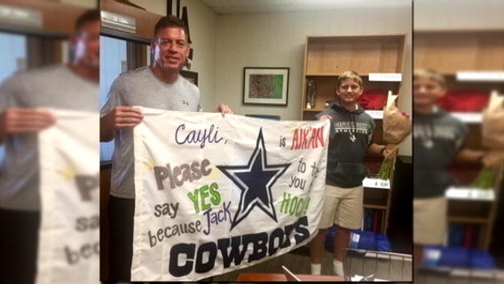 North Texas teen recruits Troy Aikman to help ask out homecoming date