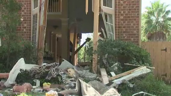 Family gives look inside the home where a truck crashed all the way through