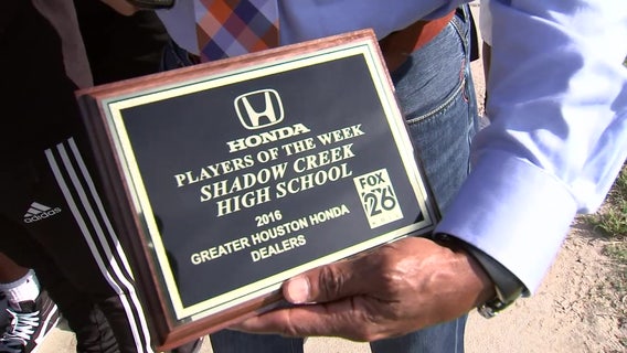 Greater Houston Honda Dealers Player of the Week - Shadow Creek High School