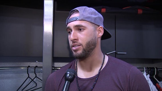 George Springer inspires fan with speech impediment