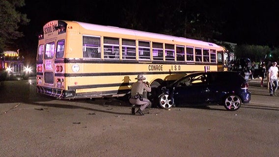 Students taken to hospital after Conroe ISD bus crash