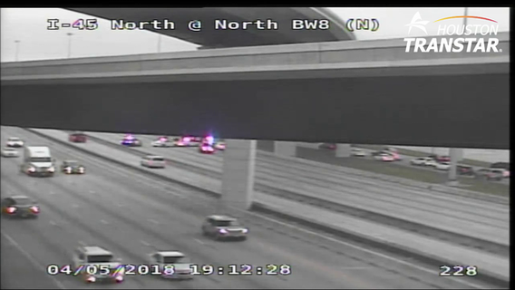 One dead in crash on the North Freeway near Beltway 8