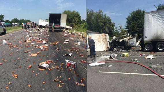 Whisky spill closes interstate in Arkansas
