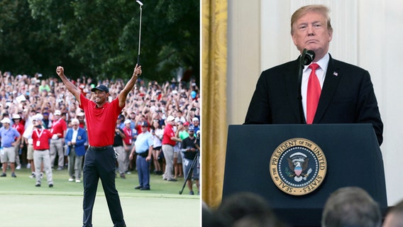 Trump awards medal to Tiger Woods, calls him 'true legend'