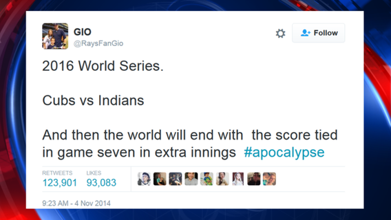 Twitter user eerily predicts World Series Game 7 two years ago