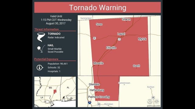 Mississippi homes now damaged by Harvey spawned tornados