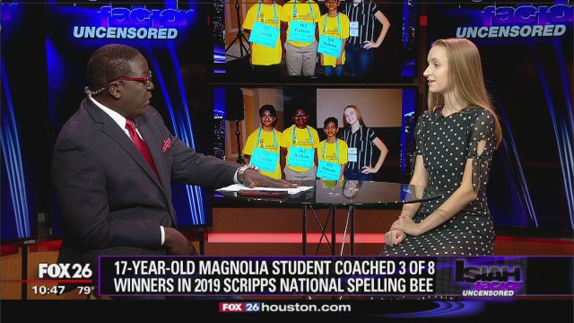 17-year-old Magnolia student coached 3 of 8 winners in 2019 Scripps National Spelling Bee