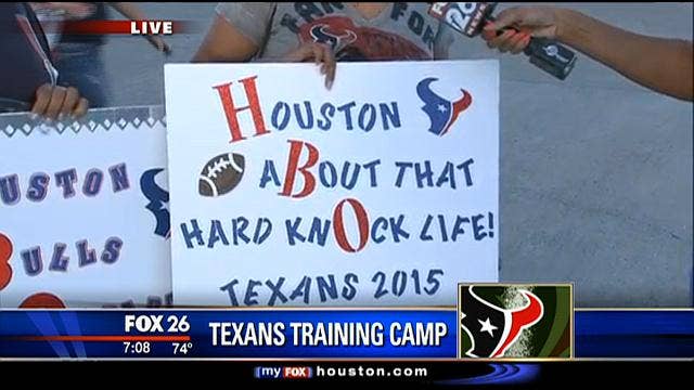 Texans open training camp to fans