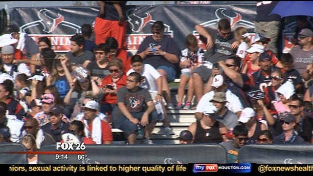 Fans enjoy watching Texans training camp for hours