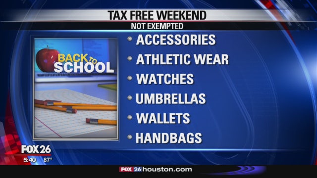Tax Free Weekend exemptions, exclusions, and safety