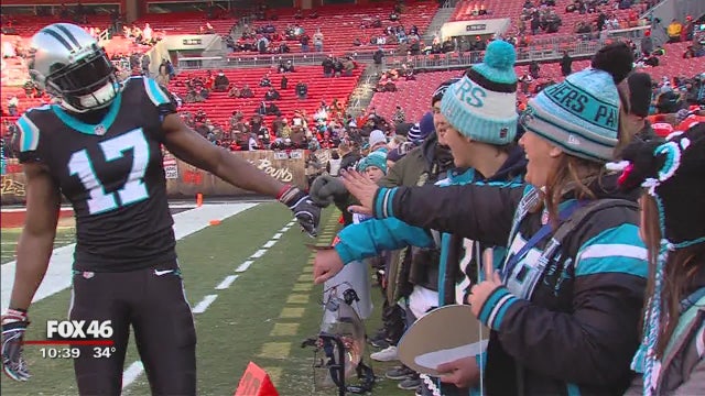 A father's dying wish: Family of Marine vet who lost battle with cancer meets Panthers