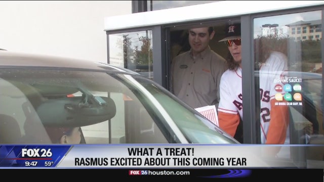 Astros' Rasmus serves up some Whataburger