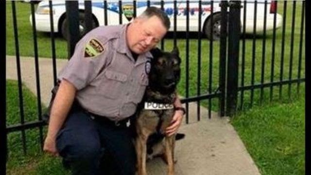 Retired Ohio police officer gets to buy K-9 partner for $1
