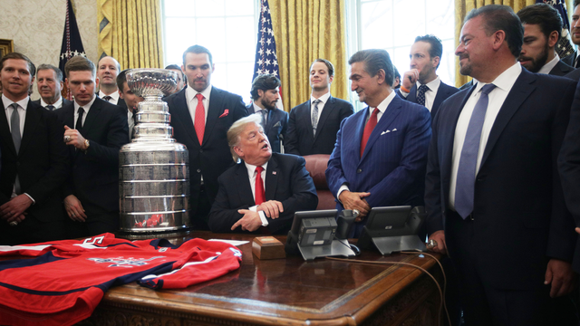 Trump hosts Stanley Cup champion Capitals at White House