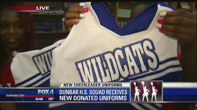 Dunbar High School cheerleaders surprised with new uniforms