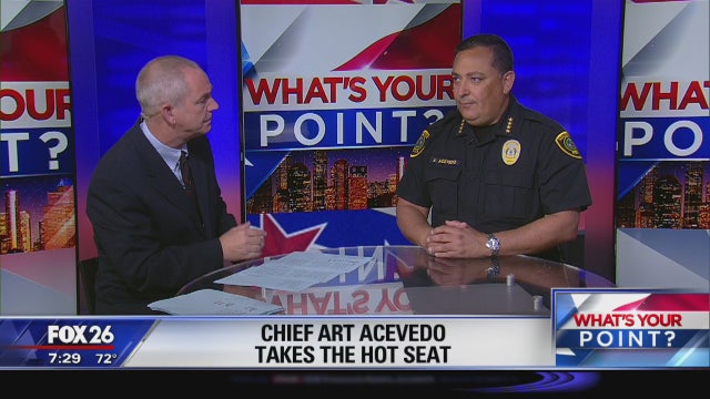 Houston Police Chief Art Acevedo in the hot seat- What's Your Point?