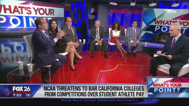 NCAA and California lawmakers in showdown over college athletes - What's Your Point?