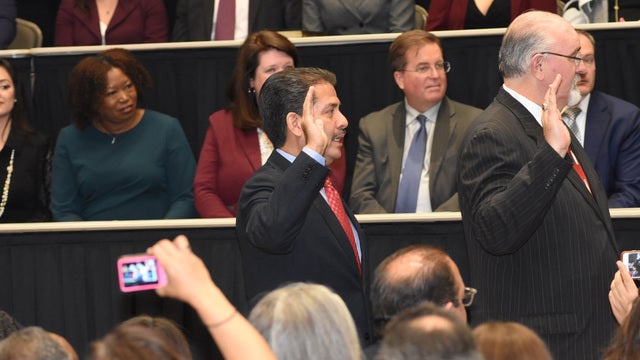 Former Sheriff Adrian Garcia takes office as Precinct 2 Commissioner