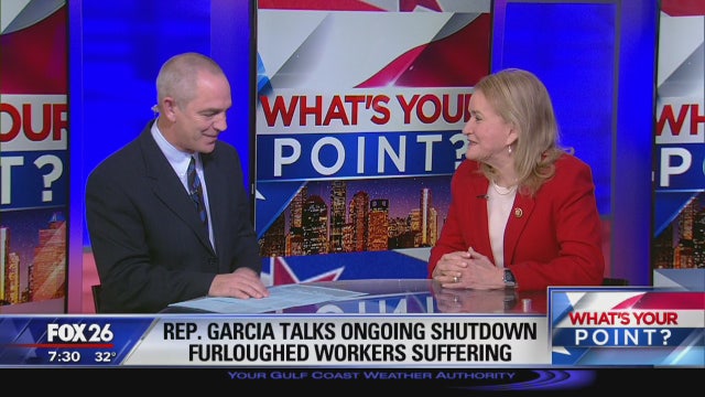 Congresswoman Sylvia Garcia in the hot seat - What's Your Point?