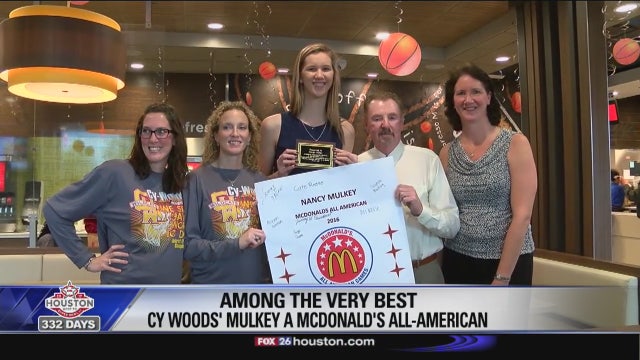 Cy Woods' Mulkey receives McDonald's All-American send-off