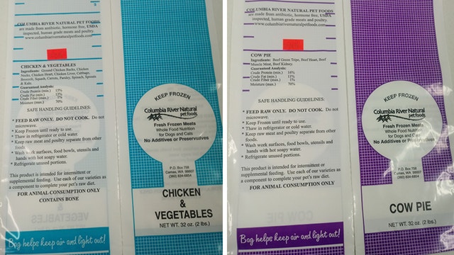 Natural pet food company recalls frozen raw dog, cat food products for possible Salmonella