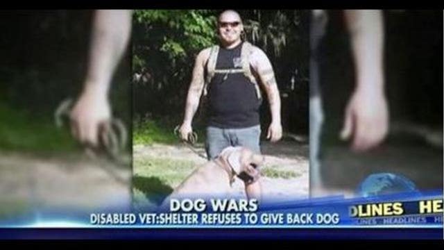 Disabled Army vet says shelter won't give back his lost dog
