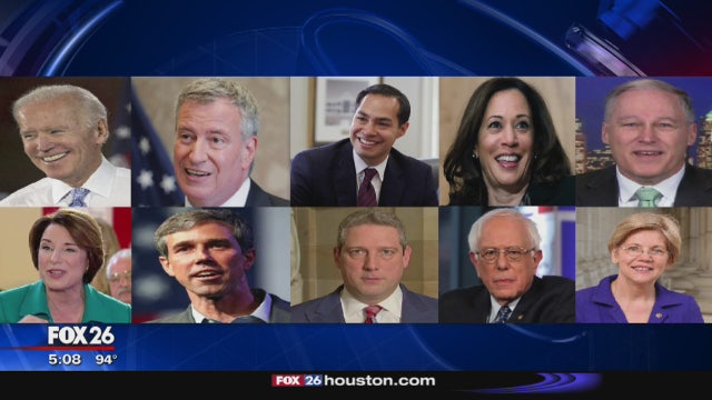 Democratic presidential candidates in Houston for education forum