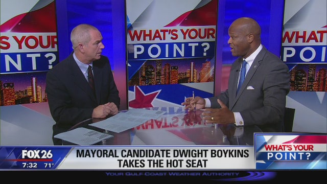 Mayoral candidate Dwight Boykins in the hot seat - What's Your Point?