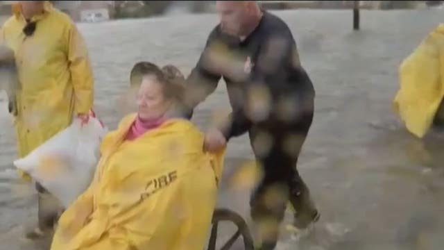 Elderly residents evacuated from flooded retirement home by airboat