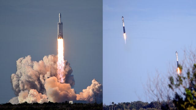 SpaceX's first commercial Falcon Heavy mission complete