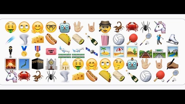 Apple's iOS update adds emoji for taco, unicorn and middle finger