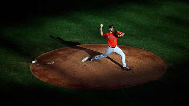 Verlander strikes out 10 as Astros beat Orioles 4-3 in doubleheader Game 1