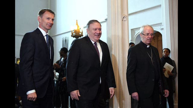 Pompeo in London to discuss the UK-US 'special relationship'
