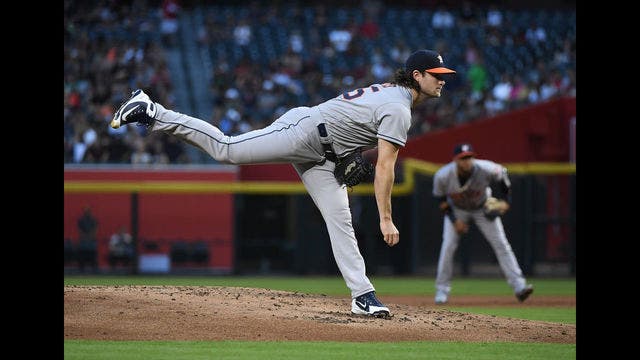 Career-high 16 strikeouts in 1-hitter for Cole, Astros rout Diamondbacks