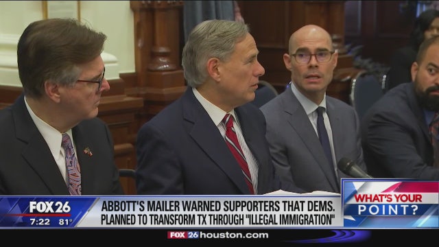 Governor Abbott's controversial campaign mailer - What's Your Point?