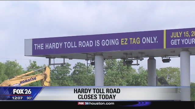 Hardy Toll Road weekend closure