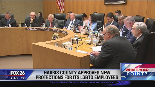Harris Co. votes for specific workplace protection for LGBTQ employees - What's Your Point?