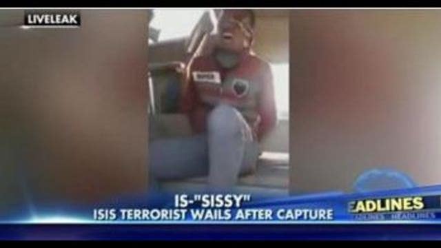 WATCH: ISIS fighter cries like a baby after being captured by Kurdish soldiers
