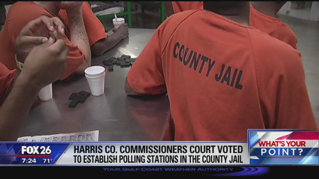 Polling stations in Harris County jail - What's Your Point