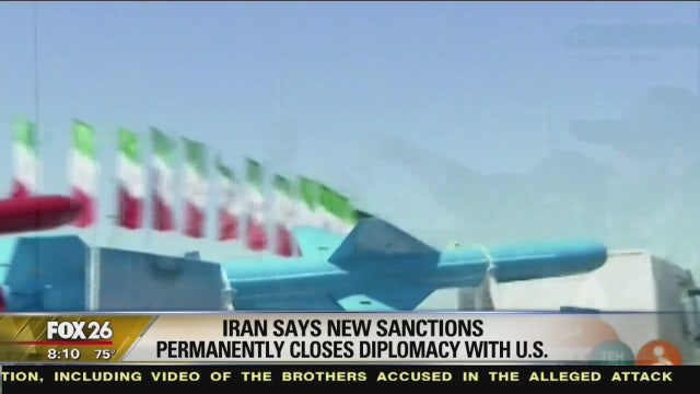 Iran says 'idiotic' U.S. sanctions shut doors of diplomacy