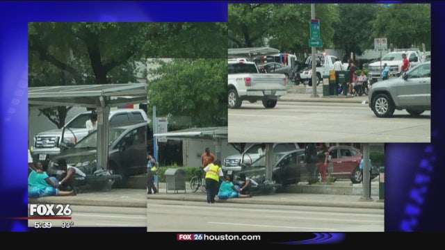 Isiah Factor - 2 people hurt after car jumps curb