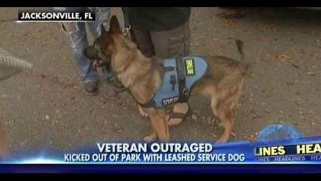 Marine vet kicked out of dog park with service dog