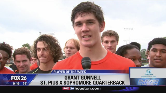 Greater Houston Honda Dealers Player of the Week - Grant Gunnell