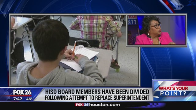 Governor Abbott attacks HISD board  - What's Your Point?