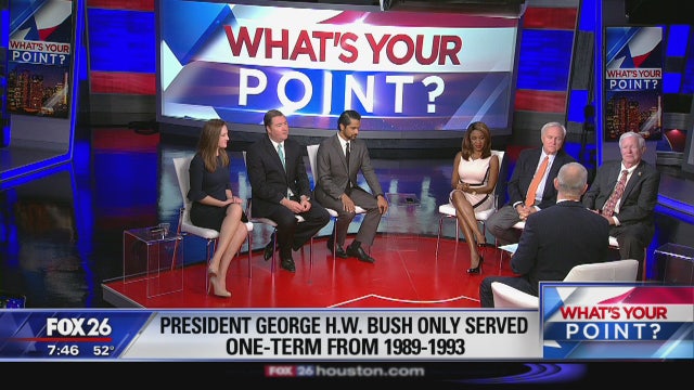 Remembering George H.W. Bush - only 1 term in office - What's Your Point?